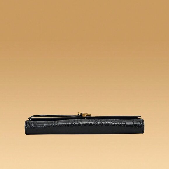 Black Preppy Women's Envelope Handbag - Picture 3 of 8